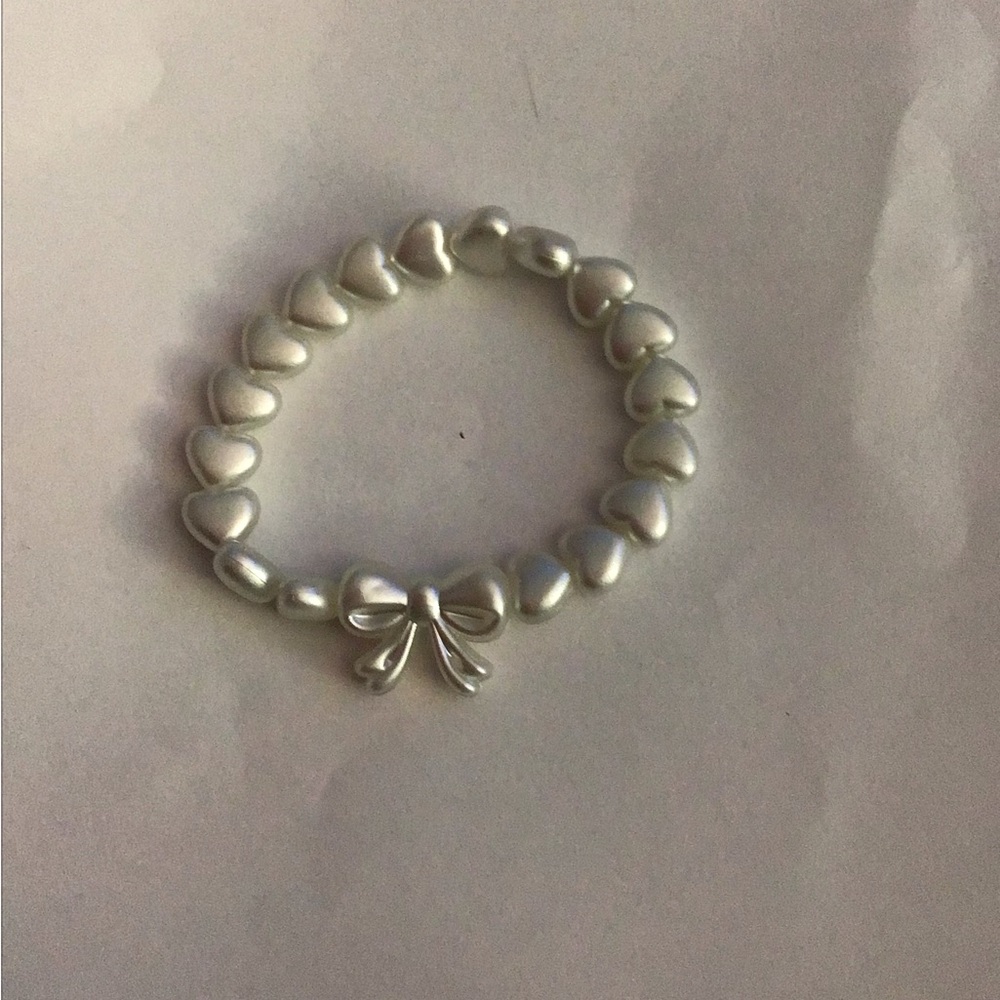 Elegant Silver Heart Bracelet with Bow
